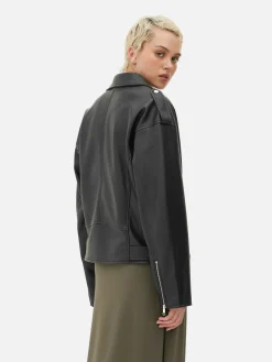 Strukturierte Bikerjacke