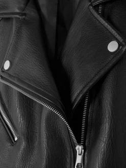 Strukturierte Bikerjacke