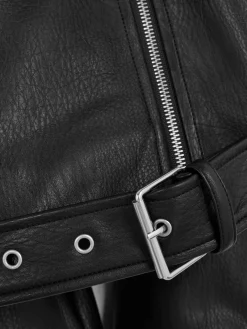 Strukturierte Bikerjacke