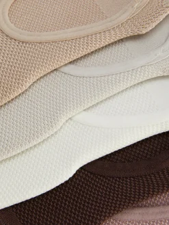 Strukturierte Füßlinge, 5er-Pack