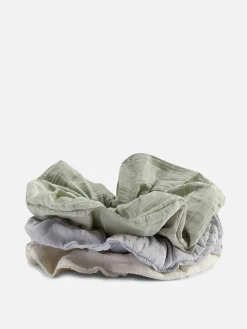 Strukturierte Haargummis, 3er-Pack