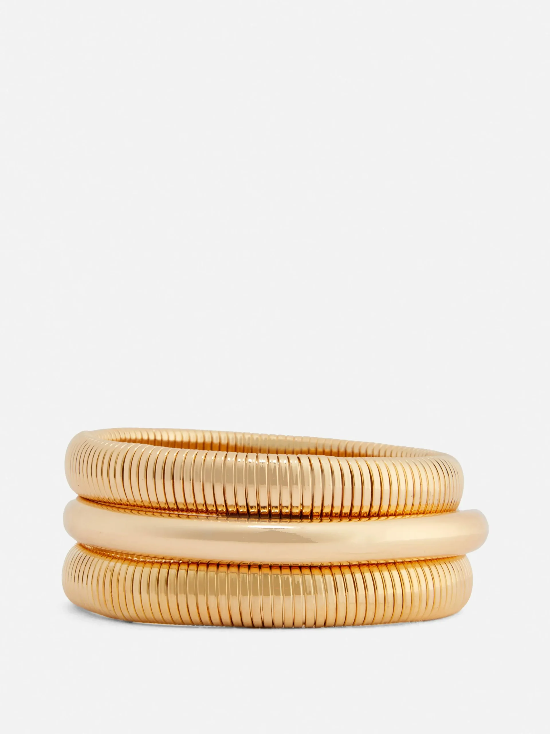 Strukturierte „Rita Ora“ Armreifen, 3er-Pack