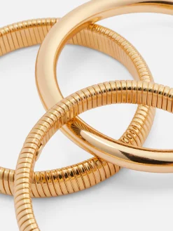 Strukturierte „Rita Ora“ Armreifen, 3er-Pack