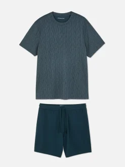 Strukturierter, Kurzer Schlafanzug