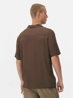 Strukturiertes Kurzarmhemd