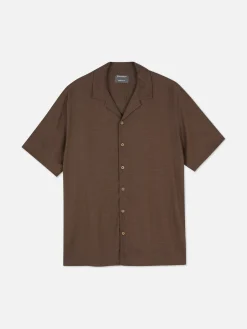 Strukturiertes Kurzarmhemd