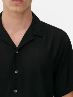 Strukturiertes Kurzarmhemd