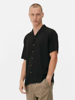 Strukturiertes Kurzarmhemd