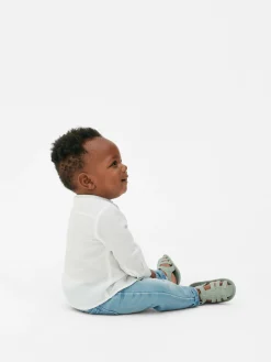 Strukturiertes, Langärmeliges Hemd