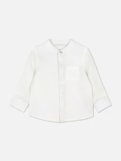 Strukturiertes, Langärmeliges Hemd