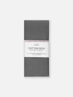 Super-Kingsize-Spannbetttuch Mit Hohem Baumwollanteil