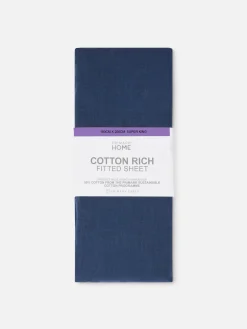 Super-Kingsize-Spannbetttuch Mit Hohem Baumwollanteil