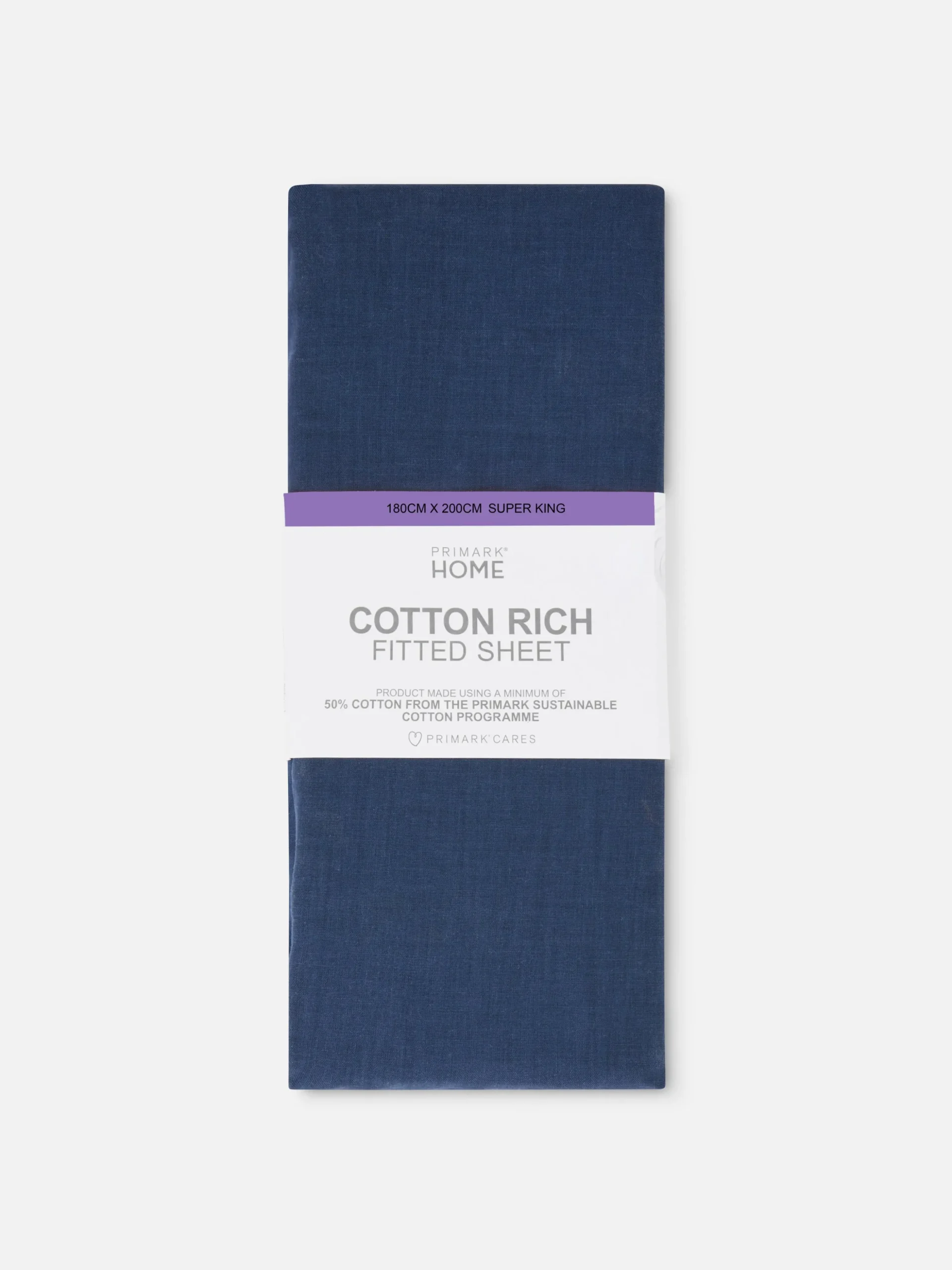 Super-Kingsize-Spannbetttuch Mit Hohem Baumwollanteil