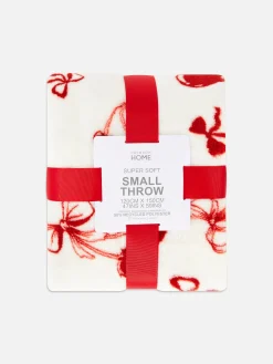 Superweicher Überwurf Mit Kirschmuster