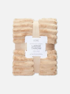 Superweicher, Gerippter Plüschüberwurf