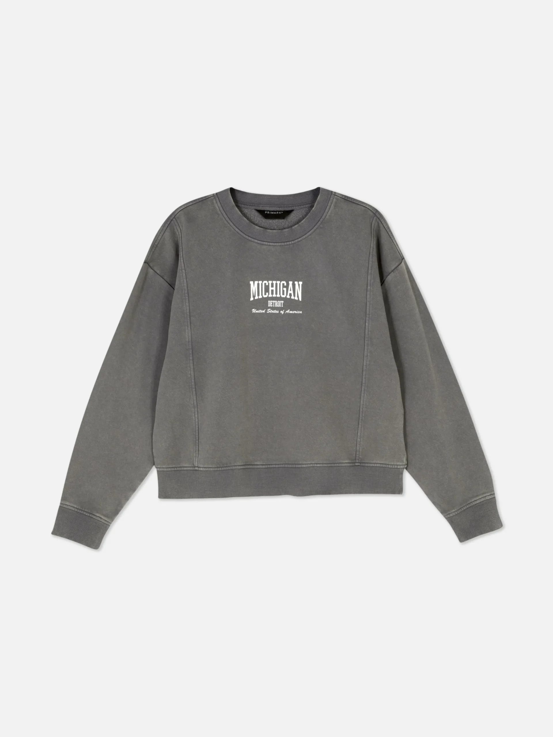 Sweatshirt In Acid-Wash-Optik