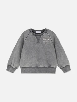 Sweatshirt In Acid-Wash-Optik