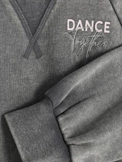 Sweatshirt In Acid-Wash-Optik