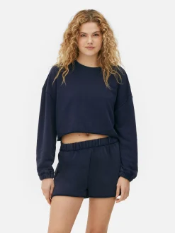 Sweatshirt Mit Ausgefranstem Saum Zum Kombinieren