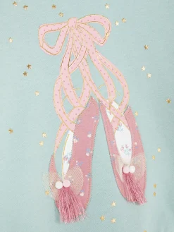 Sweatshirt Mit Ballerinas-Applikation