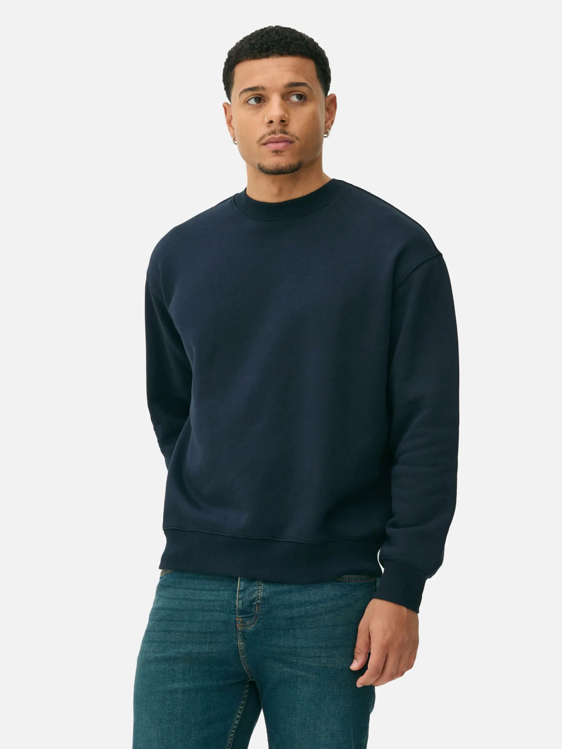 Sweatshirt Mit Rundhalsausschnitt Im Oversized-Look