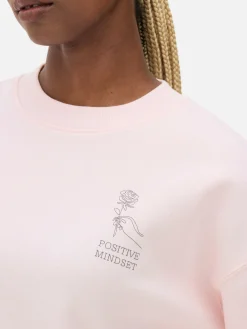 Sweatshirt Mit Slogan Und Rundhalsausschnitt