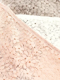 Tangas Mit Durchgehender Spitze, 3er-Pack