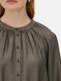 „The Edit“ Bluse Mit Ballonärmeln