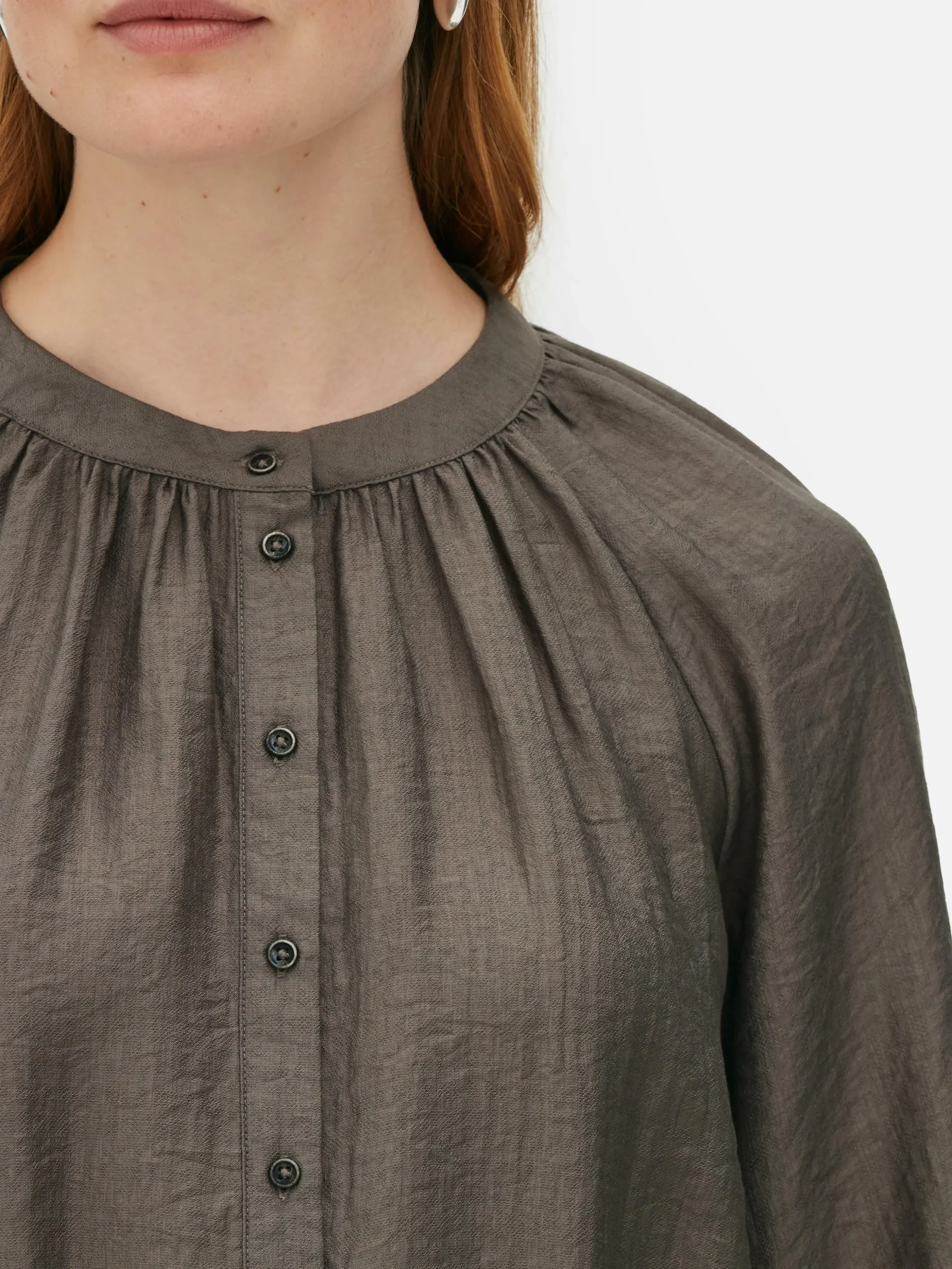 „The Edit“ Bluse Mit Ballonärmeln