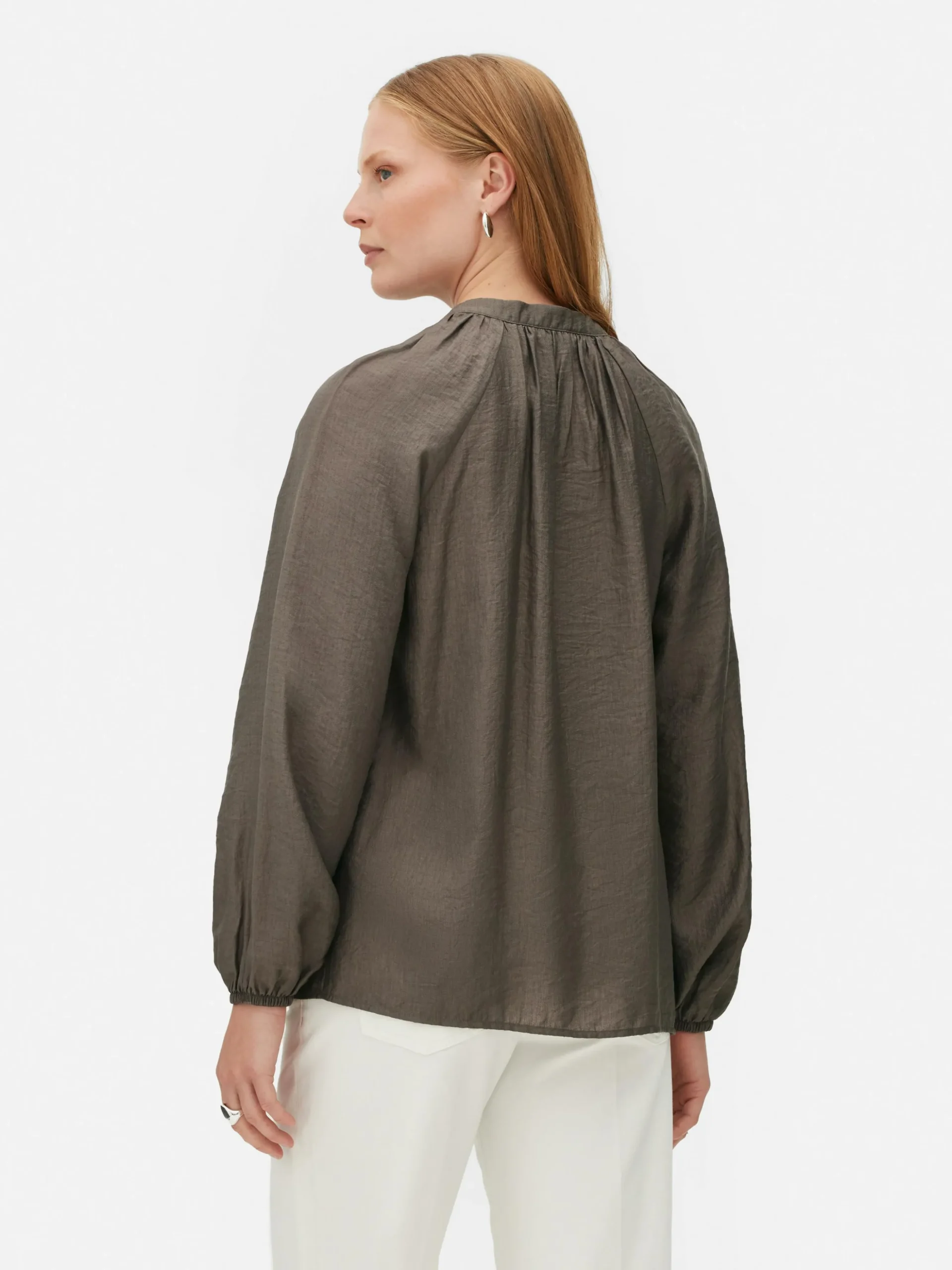 „The Edit“ Bluse Mit Ballonärmeln