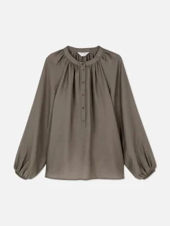 „The Edit“ Bluse Mit Ballonärmeln