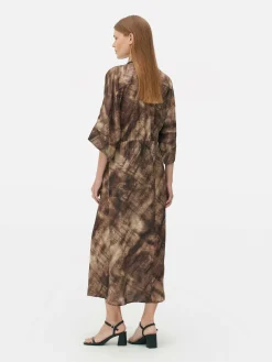 „The Edit“ Midaxi-Hemdkleid