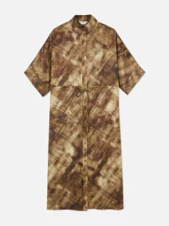 „The Edit“ Midaxi-Hemdkleid