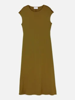 „The Edit“ Satin-Midikleid