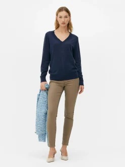 „The Edit“ Strickpullover Mit V-Ausschnitt