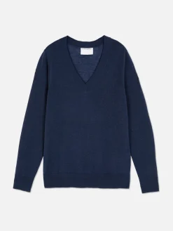 „The Edit“ Strickpullover Mit V-Ausschnitt