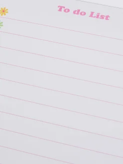 To-Do-Liste-Schreibblock Mit Blumendesign