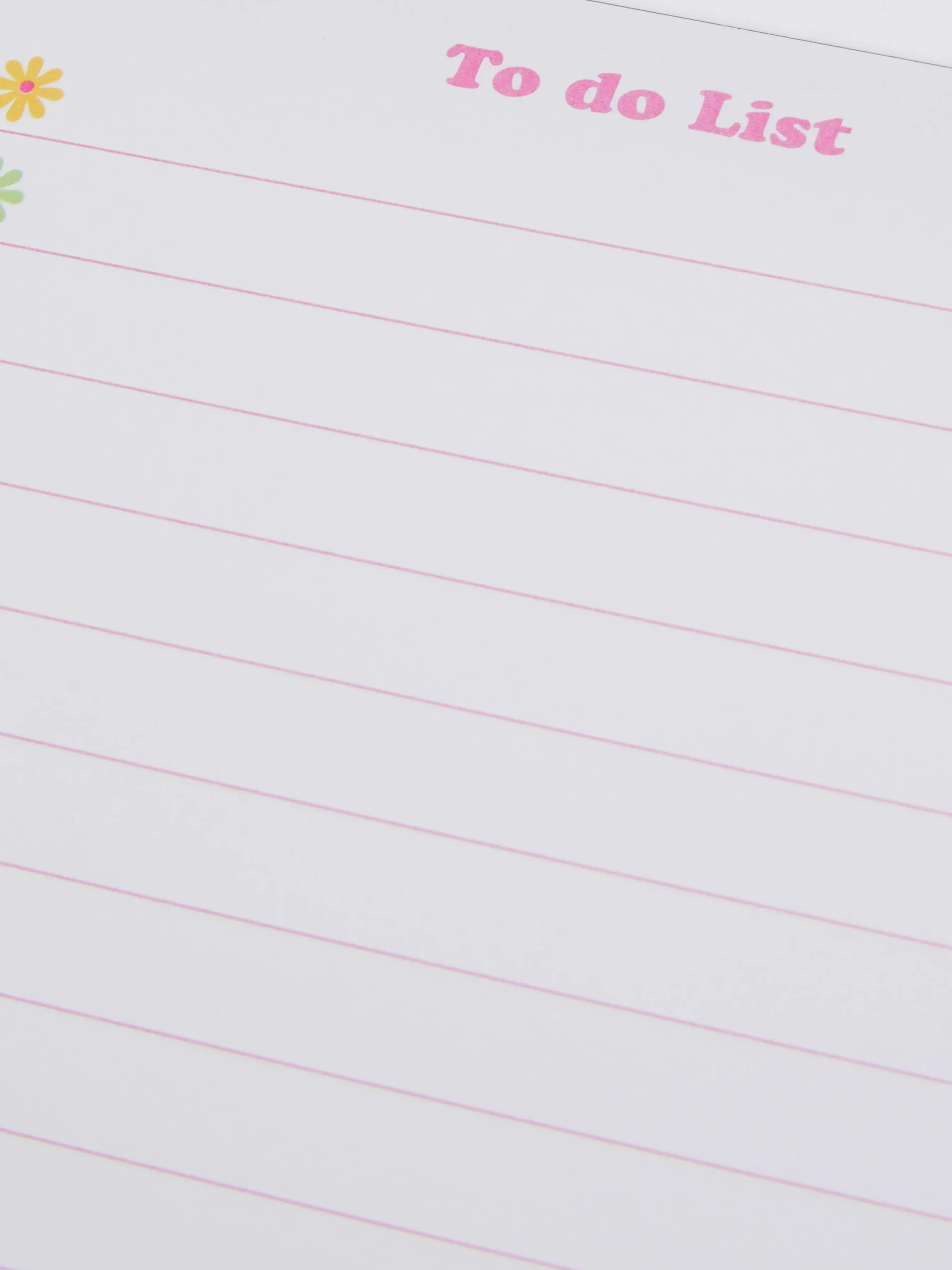 To-Do-Liste-Schreibblock Mit Blumendesign