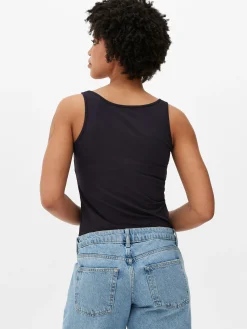 Top Aus Stretch Mit Trägern