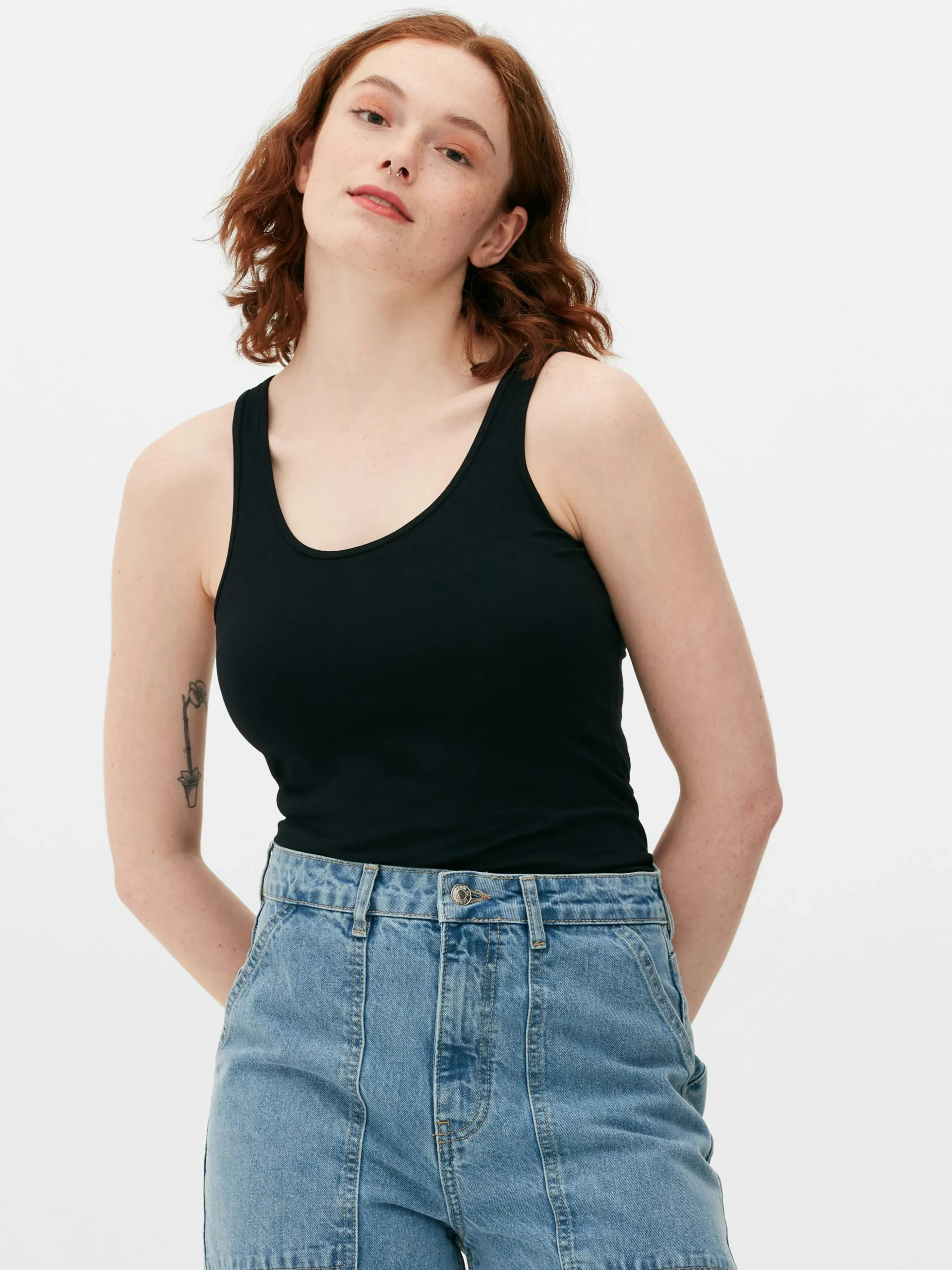 Top Aus Stretch Mit Trägern