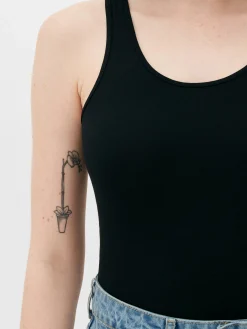 Top Aus Stretch Mit Trägern