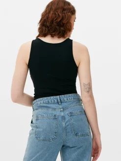 Top Aus Stretch Mit Trägern