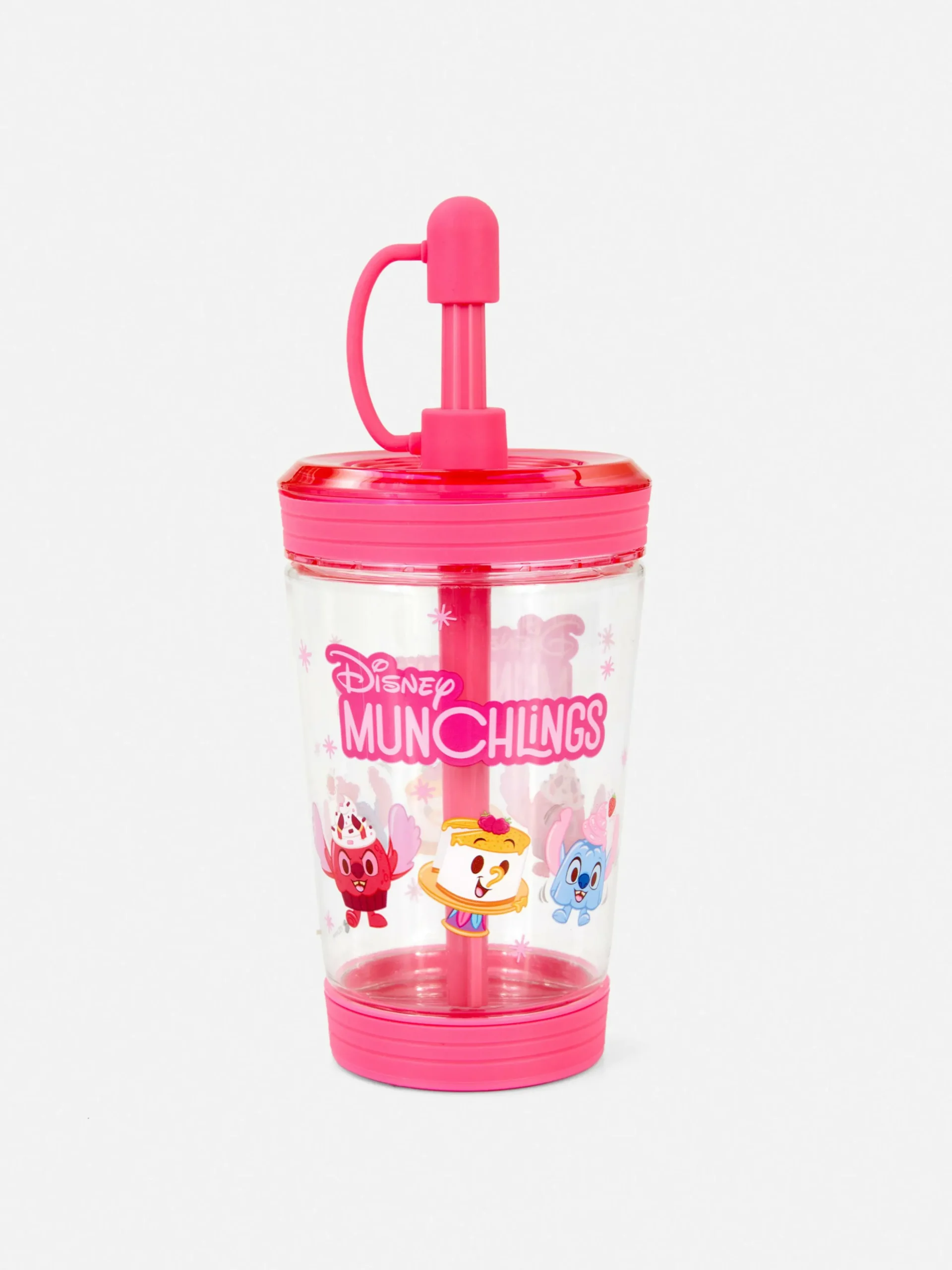 Transparenter „Disney Munchlings“ Becher Mit Trinkhalm