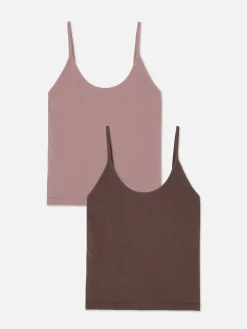 Trägertop Mit U-Ausschnitt, 2er-Pack