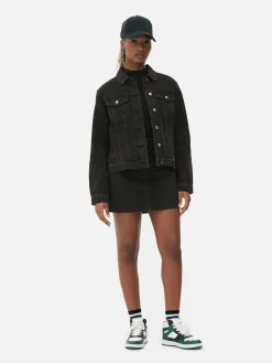 Trucker-Jeansjacke Im Stil Der 80er Jahre