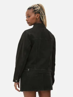 Trucker-Jeansjacke Im Stil Der 80er Jahre