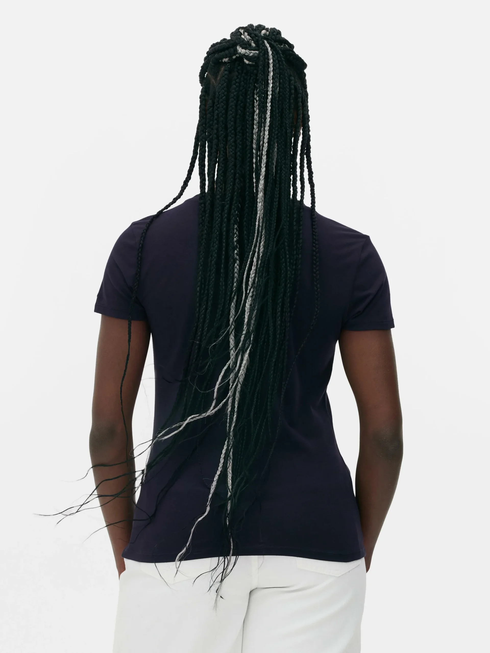 T-Shirt Aus Stretch Mit Rundhalsausschnitt