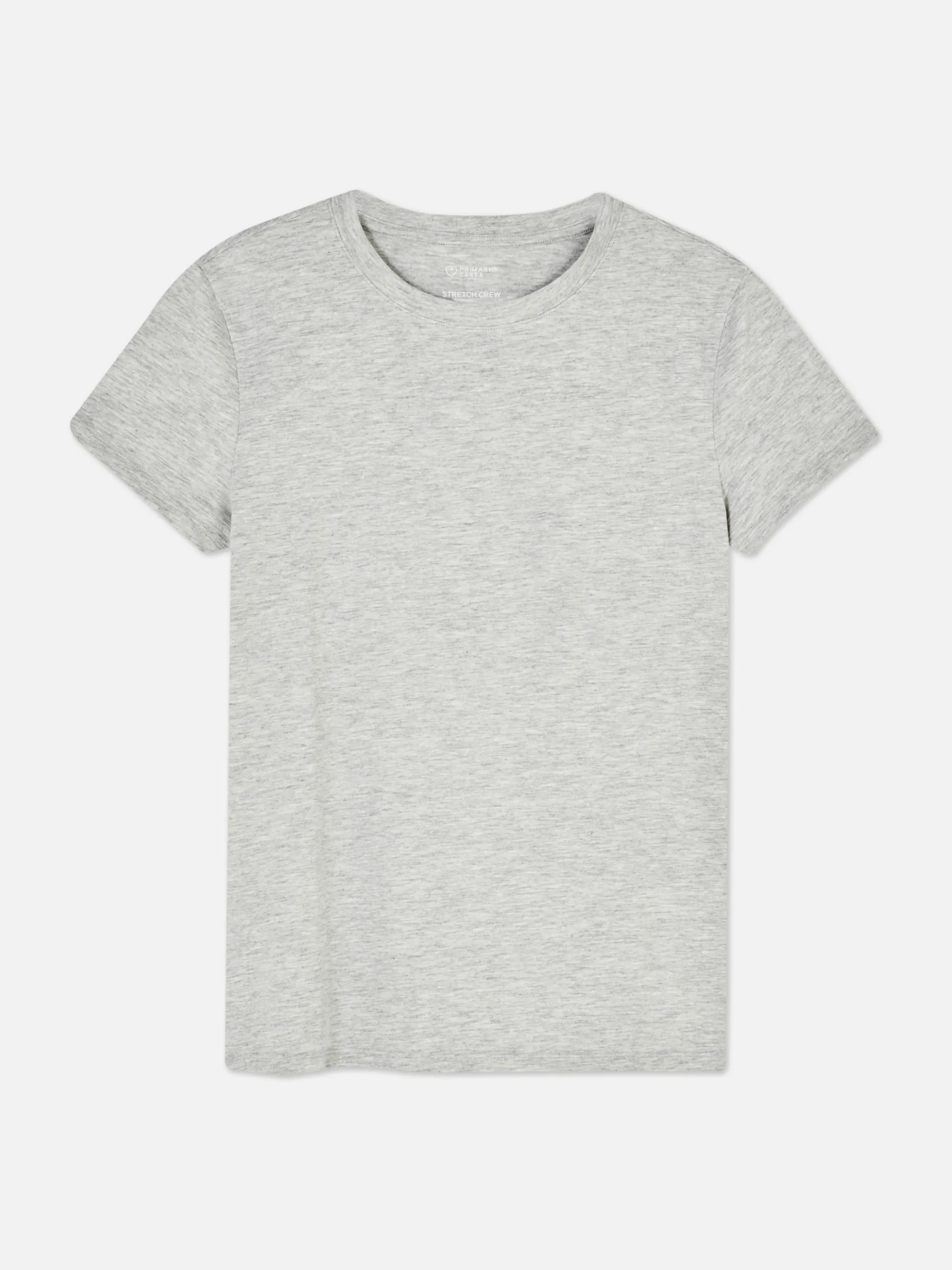 T-Shirt Aus Stretch Mit Rundhalsausschnitt