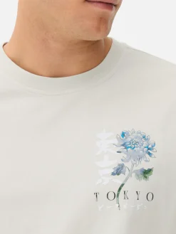 T-Shirt Mit Floralem Tokio-Print