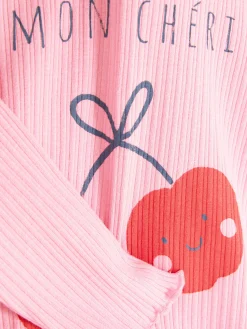 T-Shirt Mit Gekräuseltem Saum